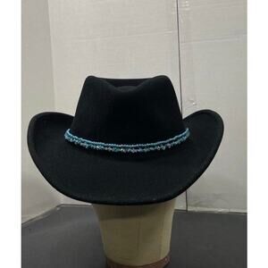 Renegade Black Wool Cowboy Hat - Size S